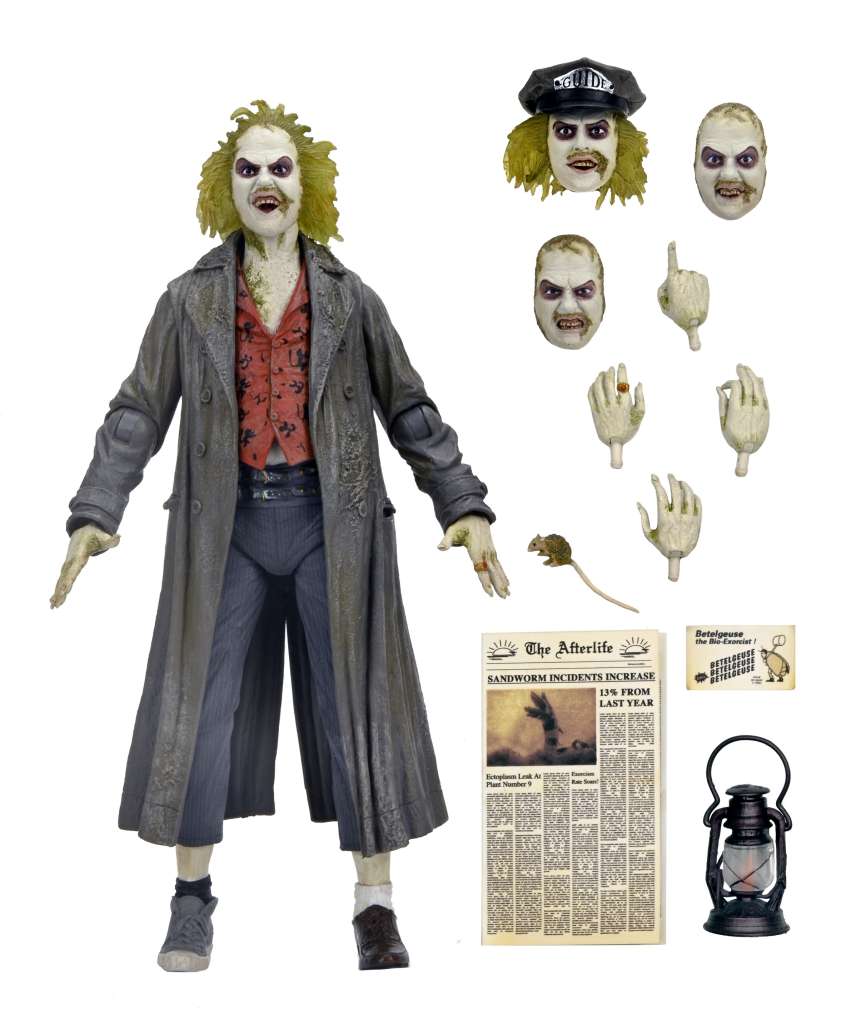 Pre-Order: Beetlejuice (1988 Movie) - Ultimate Beetlejuice Tour Guide (Bio Exorcist) Actionfigur 18cm NECA 2024
