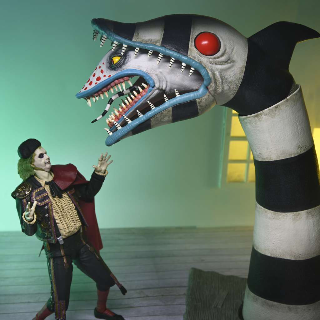 Pre-Order: Beetlejuice Beetlejuice - Ultimate Beetlejuice (Matador) & Sandworm 2-Pack Actionfiguren 18cm NECA 2025