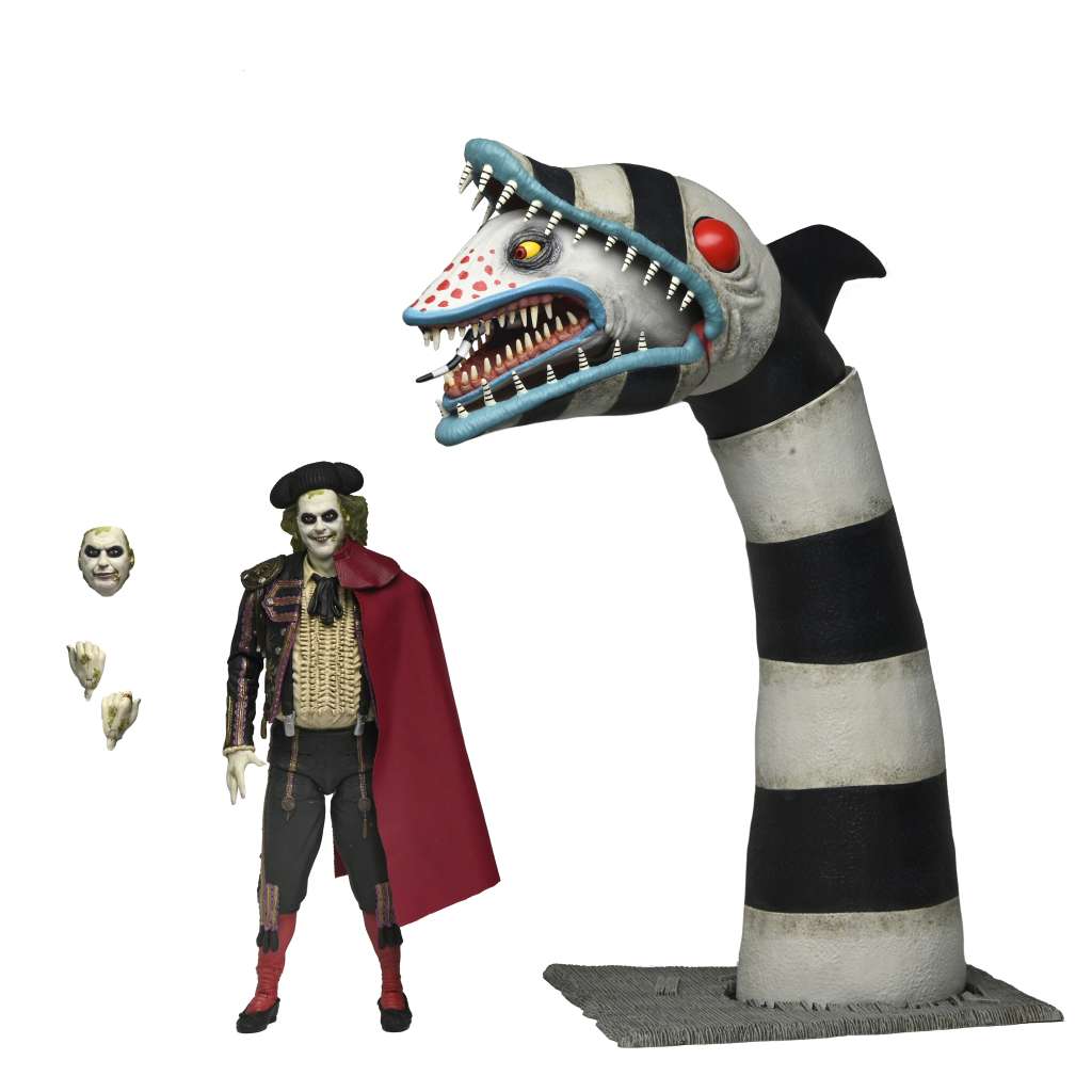 Pre-Order: Beetlejuice Beetlejuice - Ultimate Beetlejuice (Matador) & Sandworm 2-Pack Actionfiguren 18cm NECA 2025