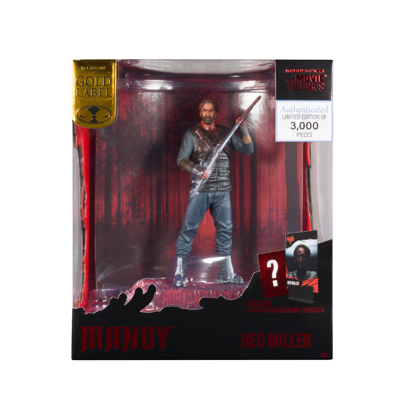Movie Maniacs: Mandy - Red Miller PVC Statue 15cm McFarlane 2023 Gold Label Exclusive