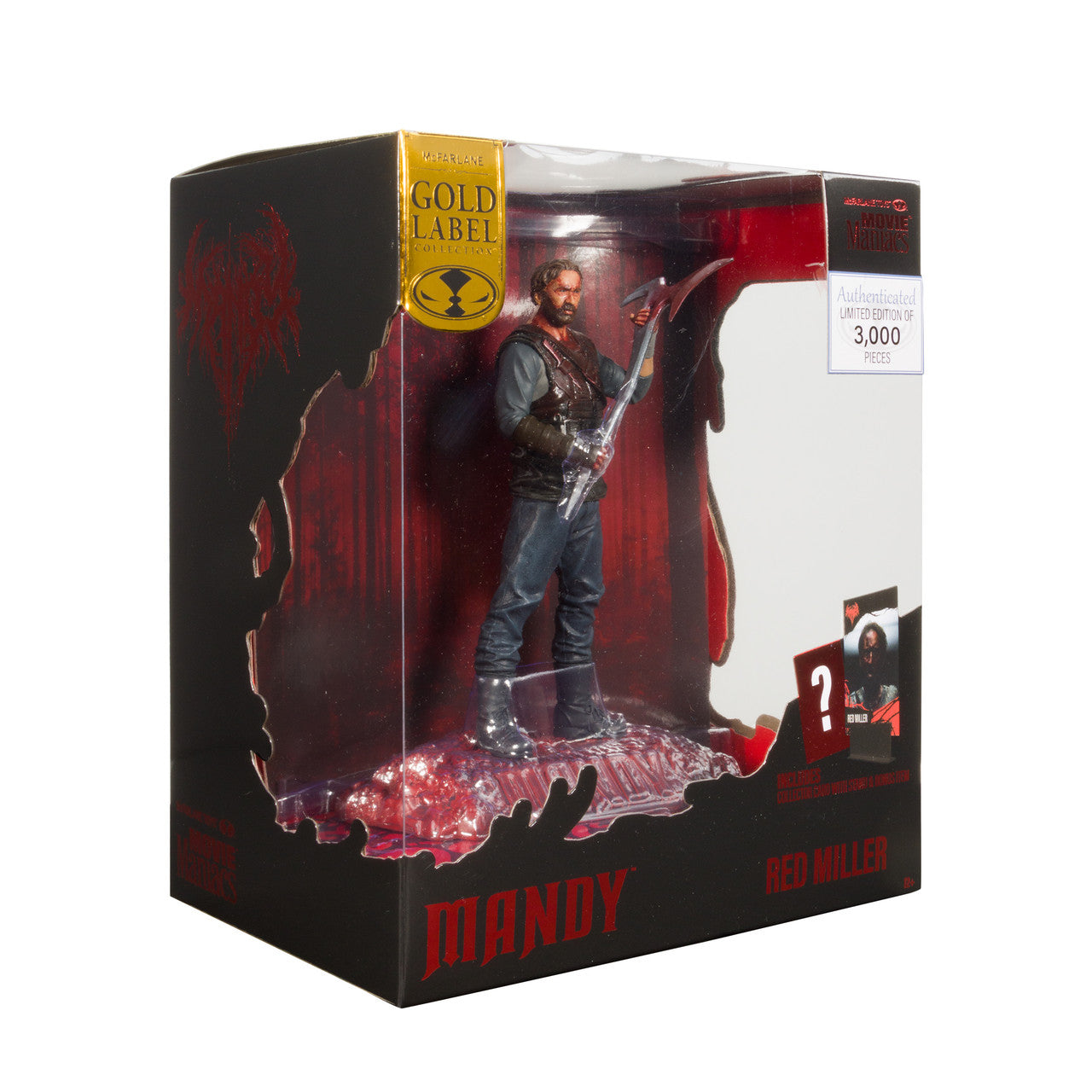 Movie Maniacs: Mandy - Red Miller PVC Statue 15cm McFarlane 2023 Gold Label Exclusive