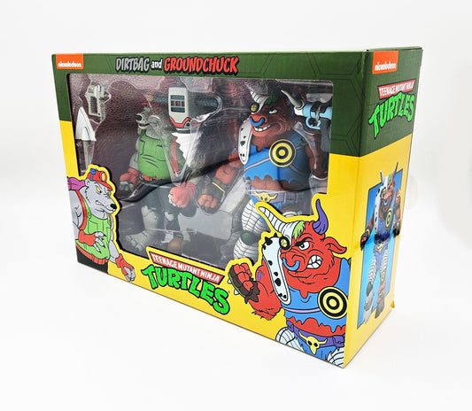 Teenage Mutant Ninja Turtles (1987 Cartoon Series) - Dirtbag & Groundchuck (2 Pack) Actionfiguren 18cm NECA 2021