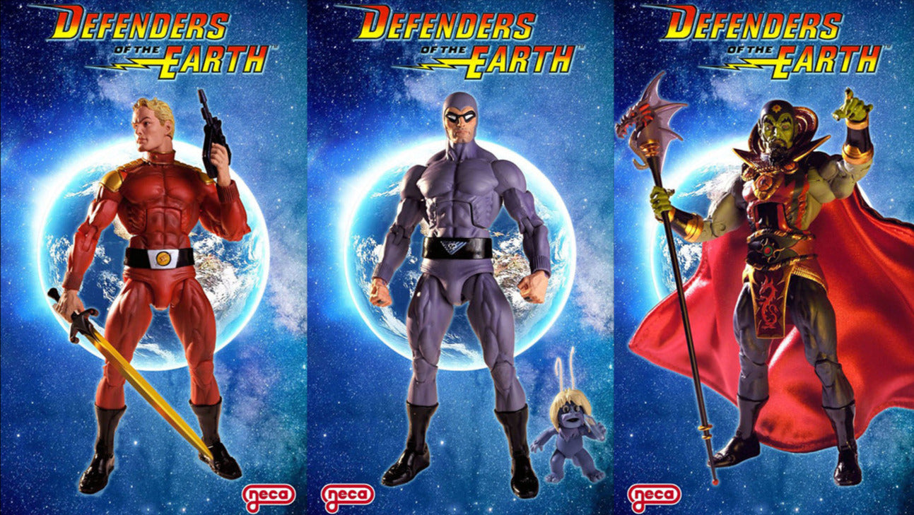 Defenders of the Earth Series 1 (35th Anniversary) Actionfiguren 18cm (3er Set) NECA 2021