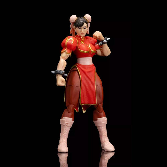 Ultra Street Fighter II: Final Challengers - Chun-Li (Player 2 Variant Red Outfit) Actionfigur 15cm Jada Toys 2024 Exclusive