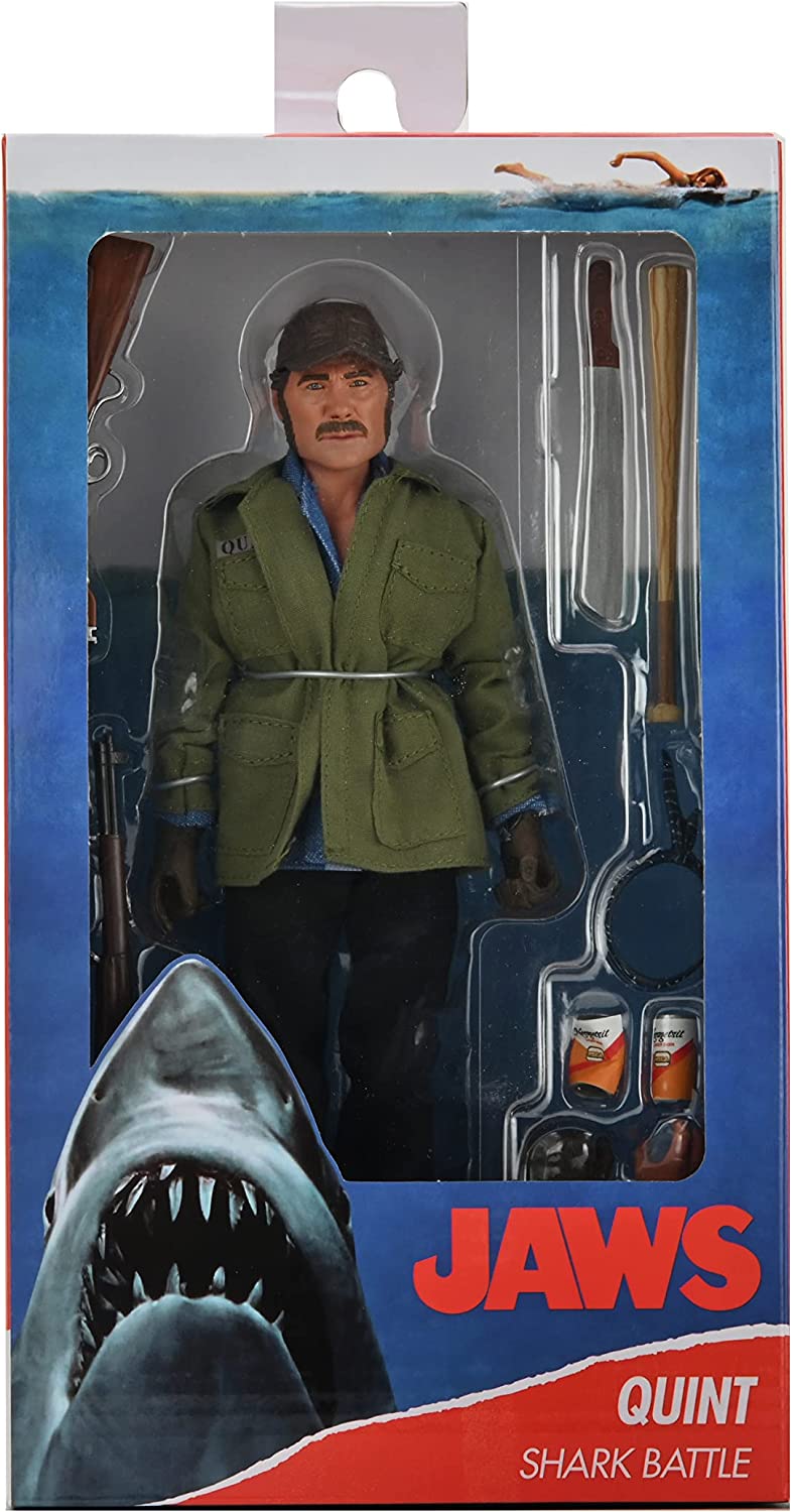 Jaws: Der weiße Hai - Sam Quint (Shark Battle) Clothed Actionfigur 20cm NECA 2021