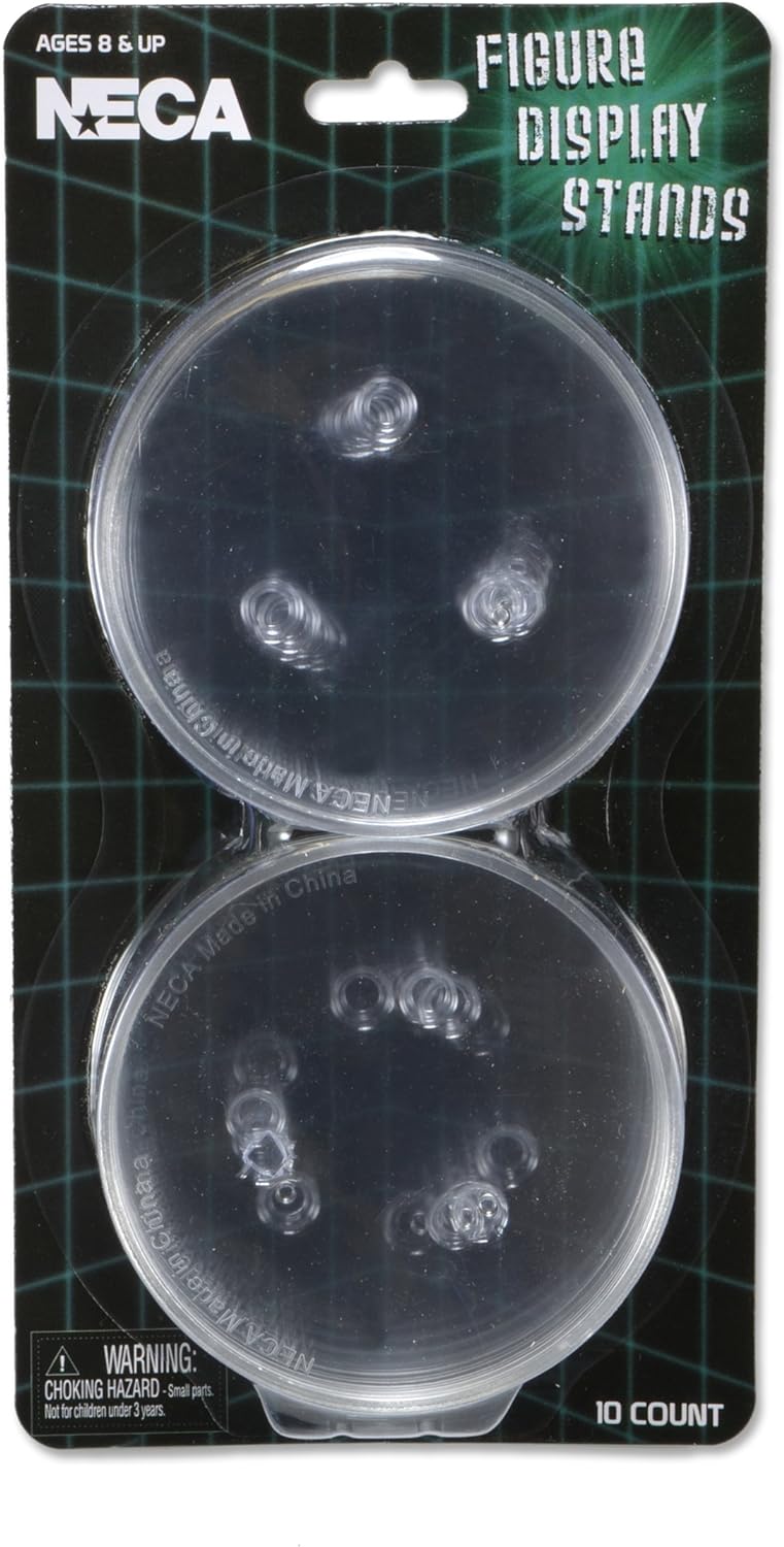 NECA Figure Display Stands Standfüße für Actionfiguren transparent (10 Stück)