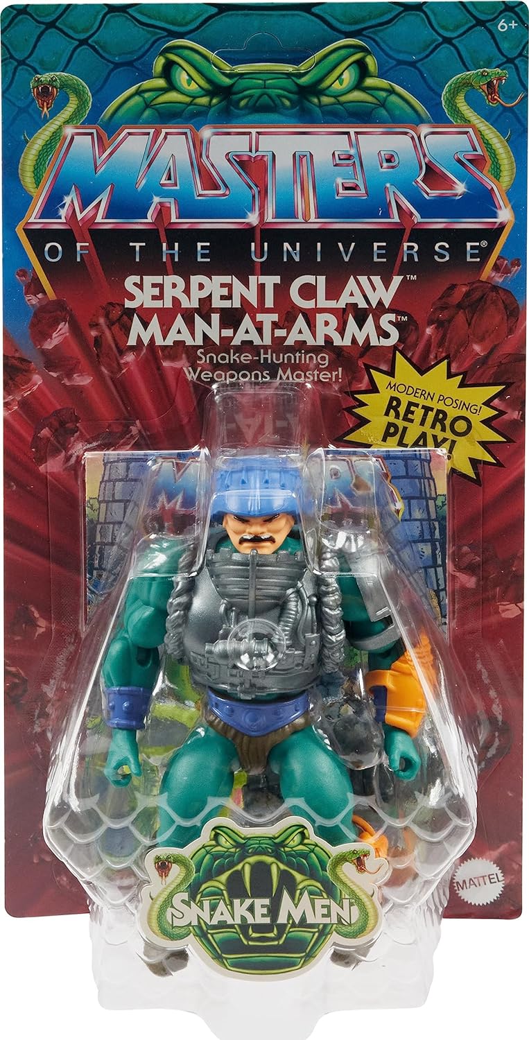 Masters Of The Universe Origins - Serpent Claw Man-At-Arms Actionfigur 14cm EU Karte