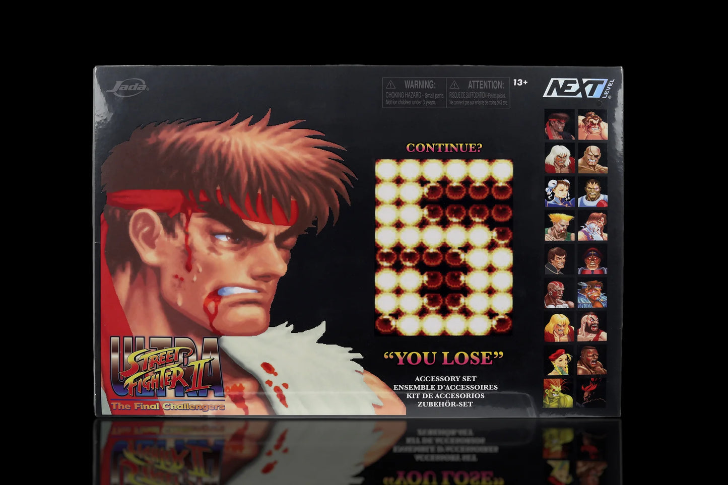 Ultra Street Fighter II - "YOU LOSE" Accessory Face Pack SDCC 2026 Exclusive Jada Toys