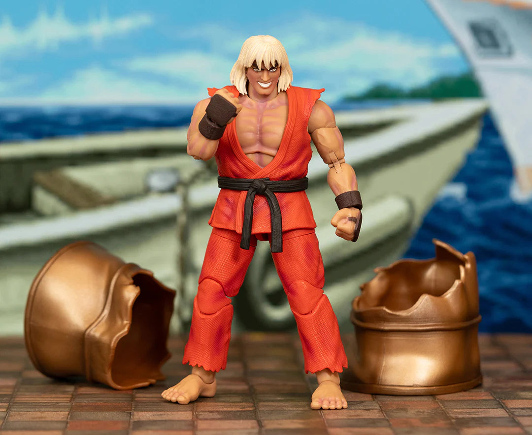 Ultra Street Fighter II: The Final Challengers - Violent Ken (SDCC Exclusive) Actionfigur 15cm Jada Toys 2024