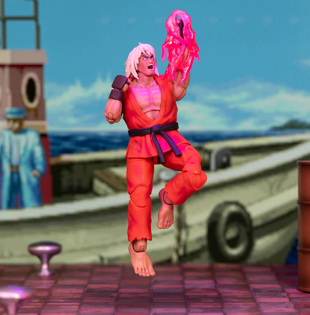 Ultra Street Fighter II: The Final Challengers - Violent Ken (SDCC Exclusive) Actionfigur 15cm Jada Toys 2024