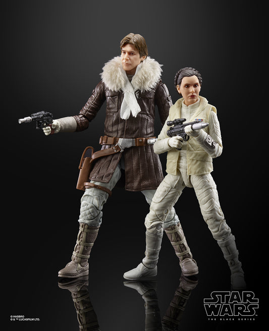 Star Wars Black Series - Han Solo & Princess Leia on Hoth 15cm Actionfiguren Convention Exclusive 2018