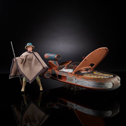 Star Wars Black Series - Luke Skywalker & X-34 Landspeeder Fahrzeug mit Actionfigur 15cm Hasbro SDCC 2017 Exklusive