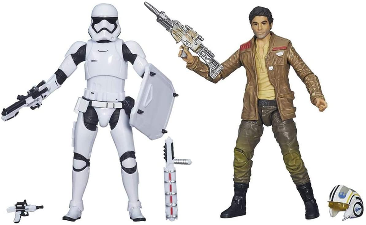 Star Wars Black Series: Poe Dameron & First Order Riot Control Stormtrooper Exclusive 15cm Actionfigur Hasbro 2015