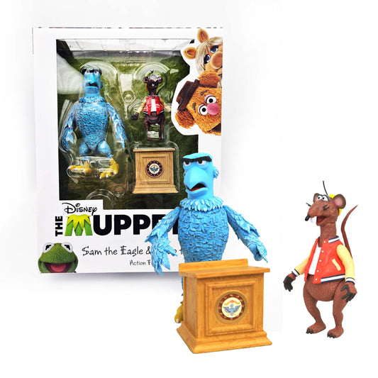 Muppets Select - Sam the Eagle & Rizzo the Rat Deluxe Set 13cm Actionfiguren Diamond Select 2021
