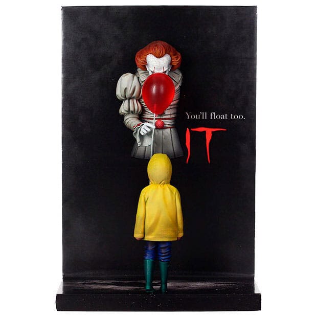 Pre-Order: Stephen Kings Es - Poster Pennywise & Georgie PVC Figur 20cm SD Toys 2024