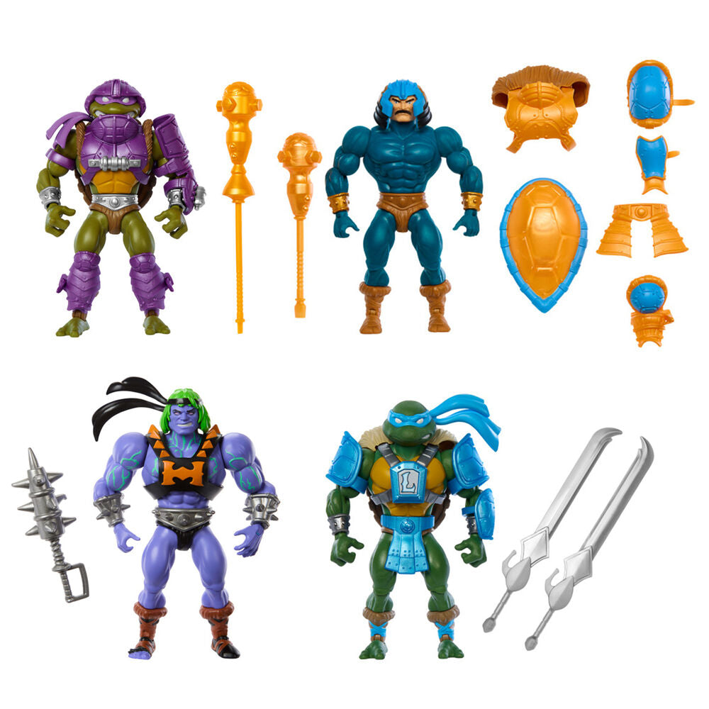MOTU x TMNT: Turtles of Grayskull (Wave 1) 14cm Actionfiguren Sortiment (4) EU Karte