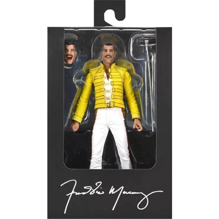 Queen - Freddie Mercury (Yellow Jacket) Magic Tour 1986 Actionfigur 18cm NECA 2023