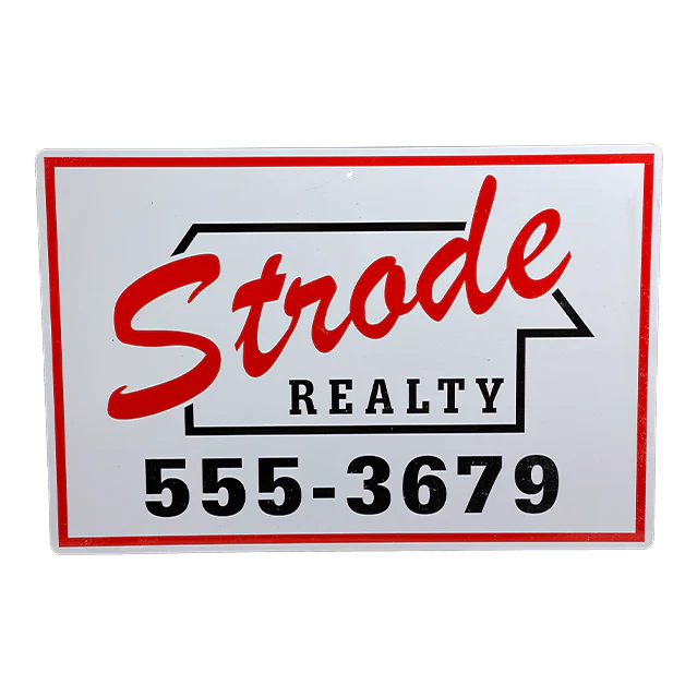 Halloween 1978 : Strode Realty Metallschild Replik 1/1 Trick or Treat Studios