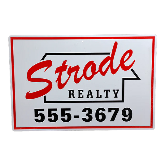 Halloween 1978 : Strode Realty Metallschild Replik 1/1 Trick or Treat Studios