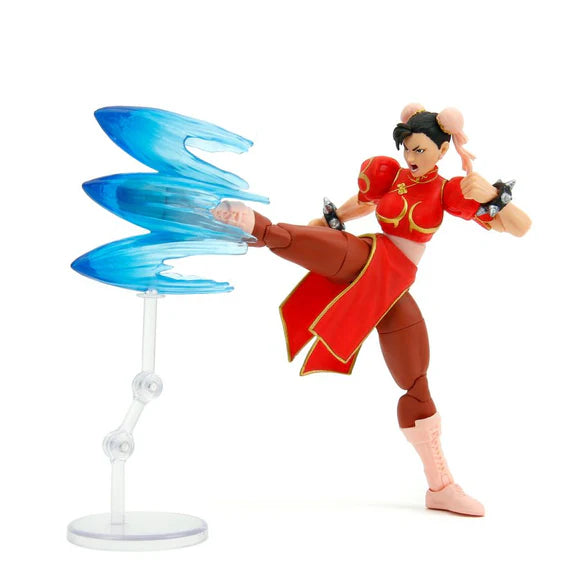 Ultra Street Fighter II: Final Challengers - Chun-Li (Player 2 Variant Red Outfit) Actionfigur 15cm Jada Toys 2024 Exclusive