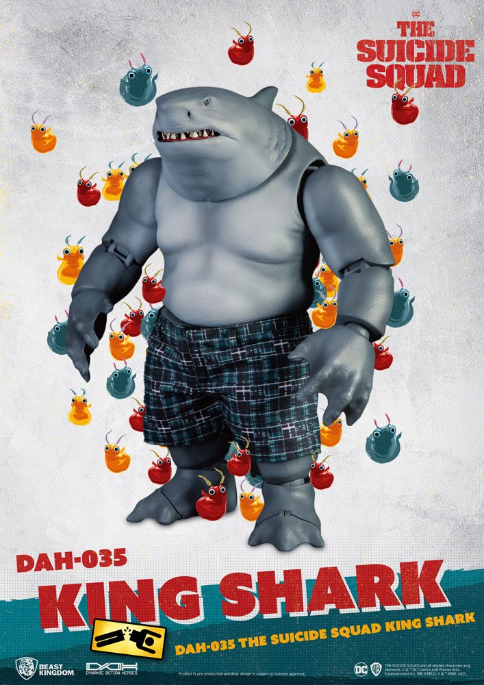 The Suicide Squad: Dynamic 8ction Heroes - King Shark 21cm Actionfigur 1/9 Beast Kingdom Toys