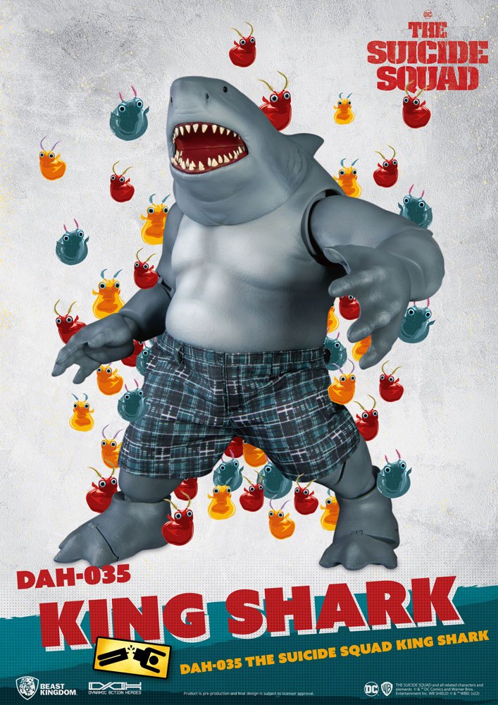 The Suicide Squad: Dynamic 8ction Heroes - King Shark 21cm Actionfigur 1/9 Beast Kingdom Toys