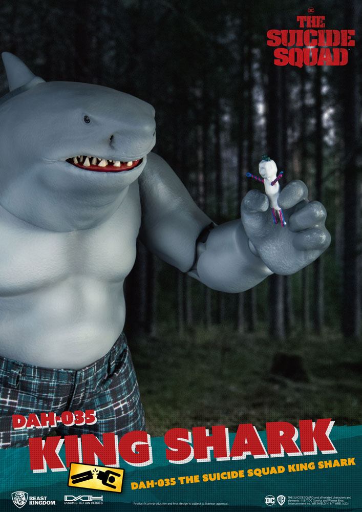 The Suicide Squad: Dynamic 8ction Heroes - King Shark 21cm Actionfigur 1/9 Beast Kingdom Toys