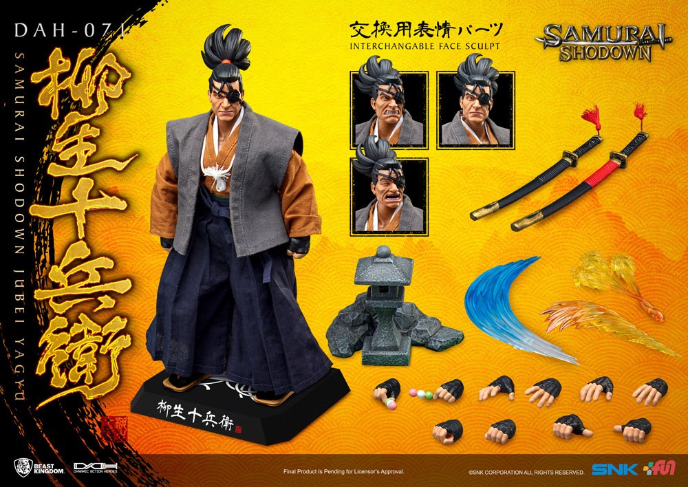 Samurai Shodown: Dynamic 8ction Heroes - Jubei Yagyu 1/9 Actionfigur 21cm Beast Kingdom Toys