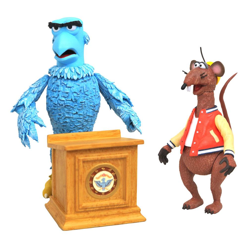 Muppets Select - Sam the Eagle & Rizzo the Rat Deluxe Set 13cm Actionfiguren Diamond Select 2021