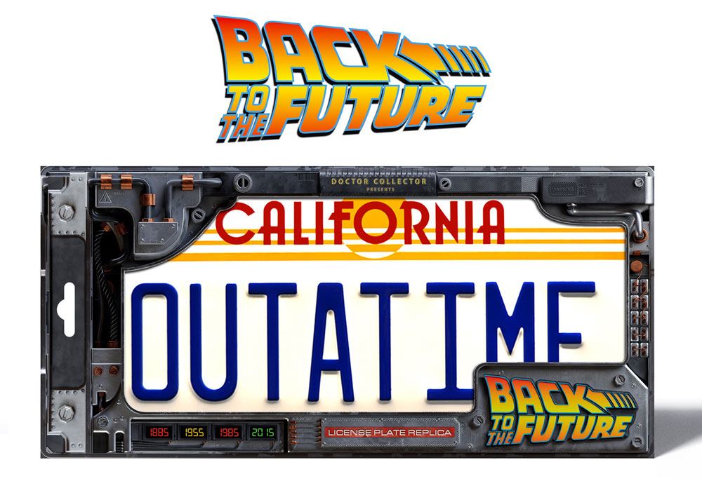 Zurück in die Zukunft - Outatime DeLorean Nummernschild Replik 1/1 Doctor Collector