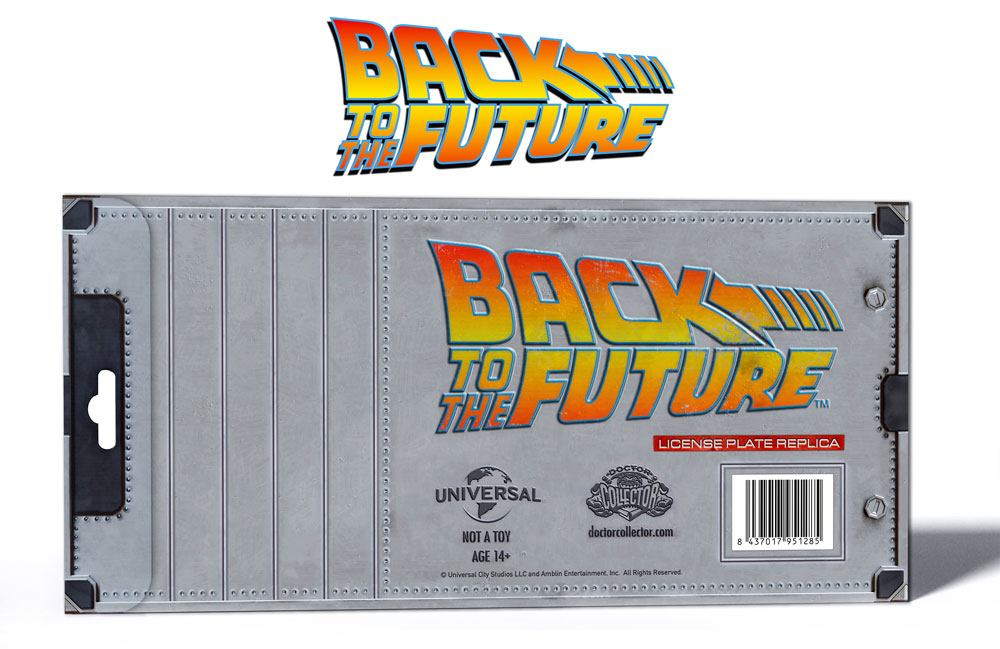Zurück in die Zukunft - Outatime DeLorean Nummernschild Replik 1/1 Doctor Collector