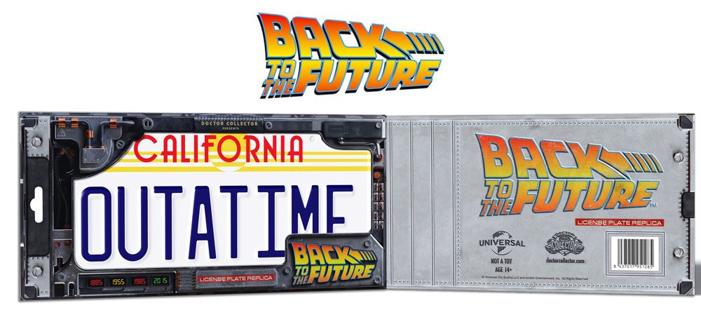 Zurück in die Zukunft - Outatime DeLorean Nummernschild Replik 1/1 Doctor Collector