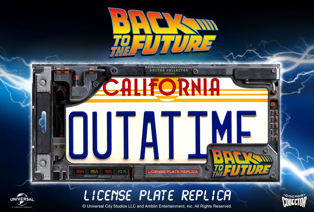 Zurück in die Zukunft - Outatime DeLorean Nummernschild Replik 1/1 Doctor Collector