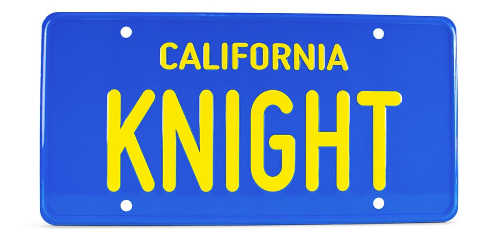 Knight Rider TV Serie - Knight Rider Nummernschild Replik 1/1 Doctor Collector