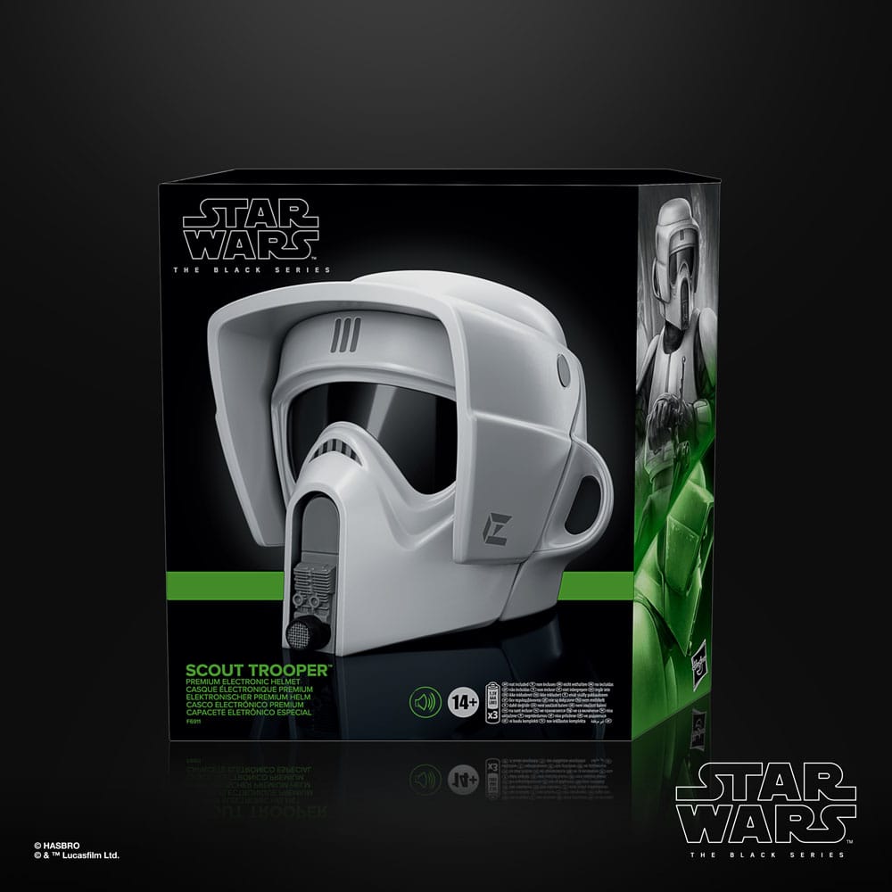 Star Wars Black Series - Scout Trooper (Episode VI) Elektronischer Helm Replik 1:1 Hasbro 2023
