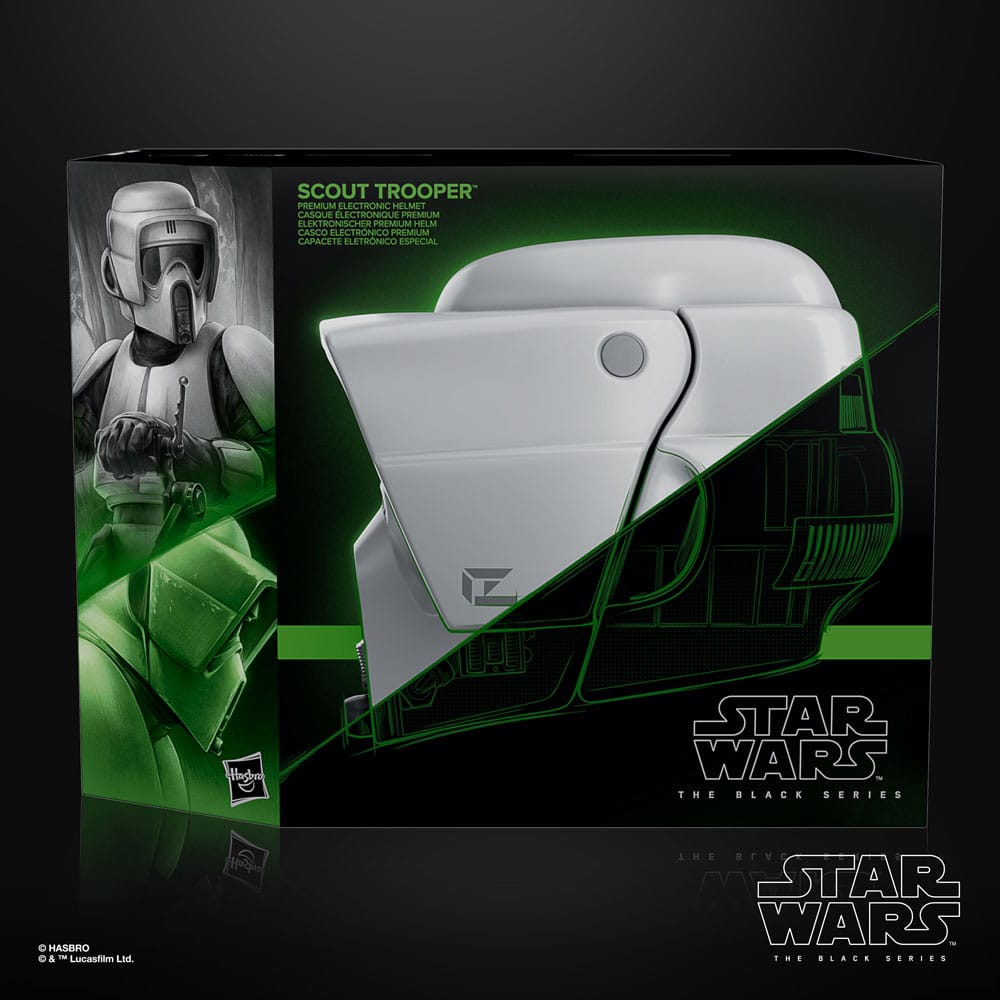Star Wars Black Series - Scout Trooper (Episode VI) Elektronischer Helm Replik 1:1 Hasbro 2023