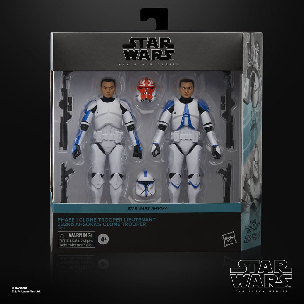 Star Wars Black Series - Phase I Clone Trooper Lieutenant & 332nd Ahsoka's Clone Trooper (2er-Pack) Exclusive