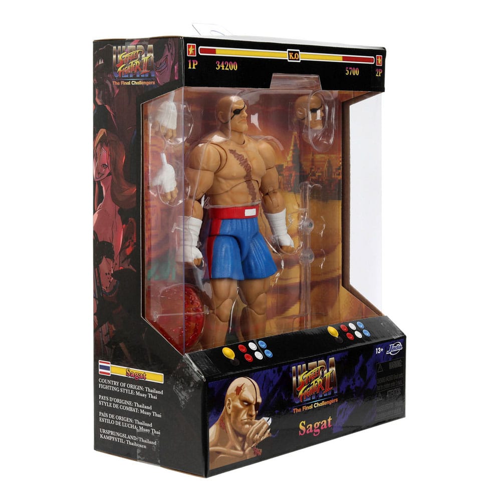 Pre-Order: Ultra Street Fighter II: The Final Challengers - Sagat Actionfigur 19cm Jada Toys 2025
