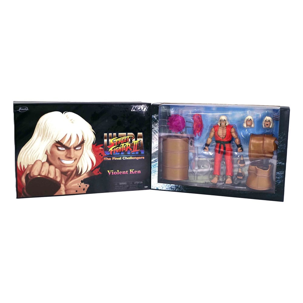 Ultra Street Fighter II: The Final Challengers - Violent Ken (SDCC Exclusive) Actionfigur 15cm Jada Toys 2024