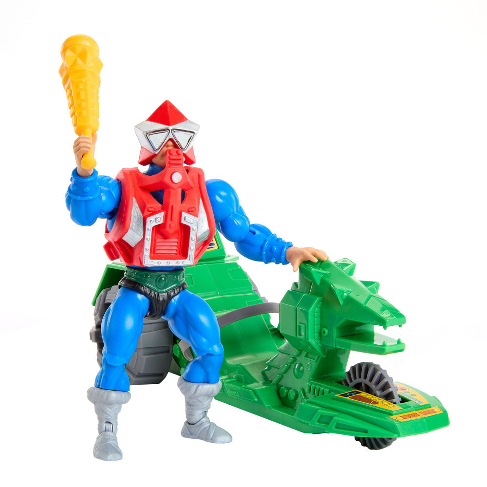 Masters Of The Universe Origins - Mekaneck & Ground Ripper Actionfigur mit Fahrzeug 14cm EU Karte