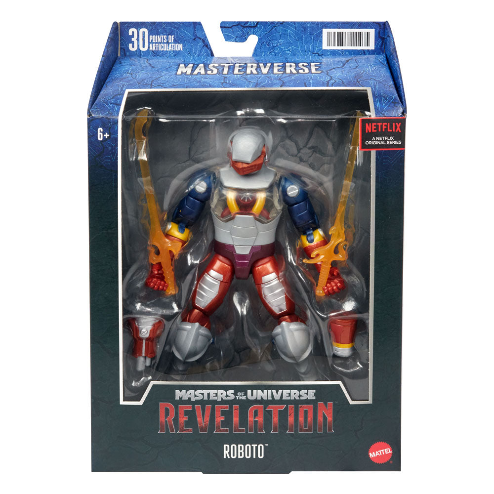 Masters of the Universe: Revelation Masterverse - Roboto Actionfigur 18cm EU Karte