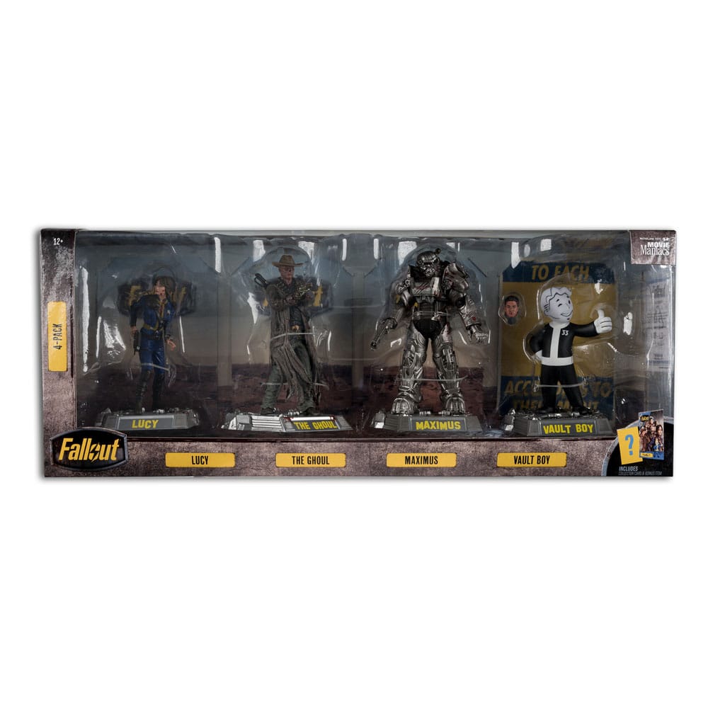 Movie Maniacs: Fallout - Lucy, Maximus, The Ghoul & Vault Boy 15cm (4er-Pack) McFarlane 2024 Limited Edition
