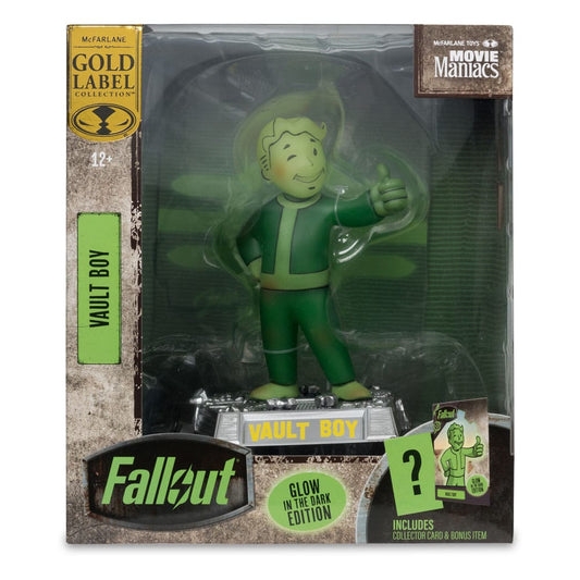 Movie Maniacs: Fallout - Vault Boy (Glow In the Dark) PVC Statue 13cm *Gold Label* McFarlane Toys 2025