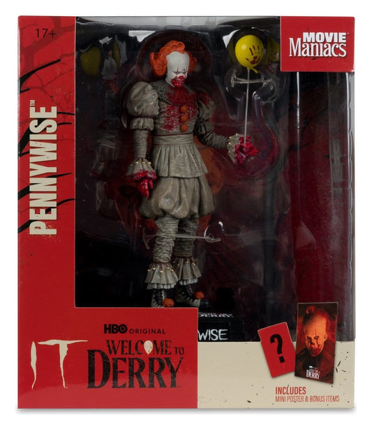 Movie Maniacs: ES - Welcome to Derry - Pennywise (Bloody) 16cm PVC Statue McFarlane 2026