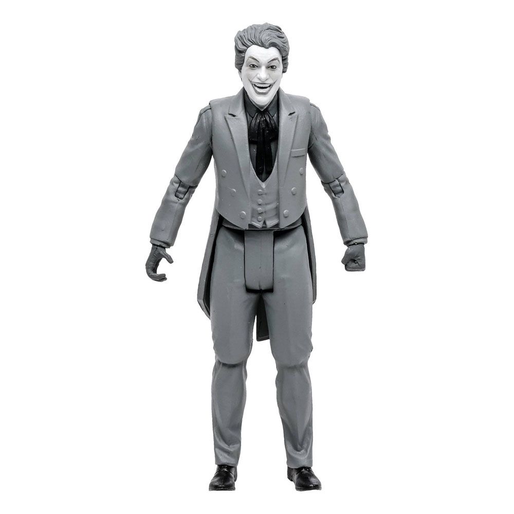 DC Retro Batman 66 - The Joker (Black & White TV Variant) Actionfigur 15cm McFarlane Toys 2022