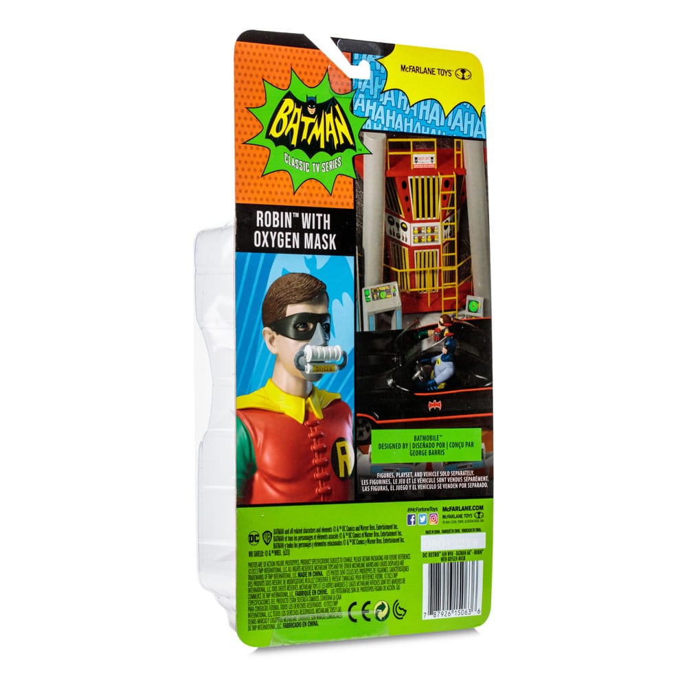 DC Retro Batman 66 - Robin with Oxygen Mask Actionfigur 15cm McFarlane Toys 2023
