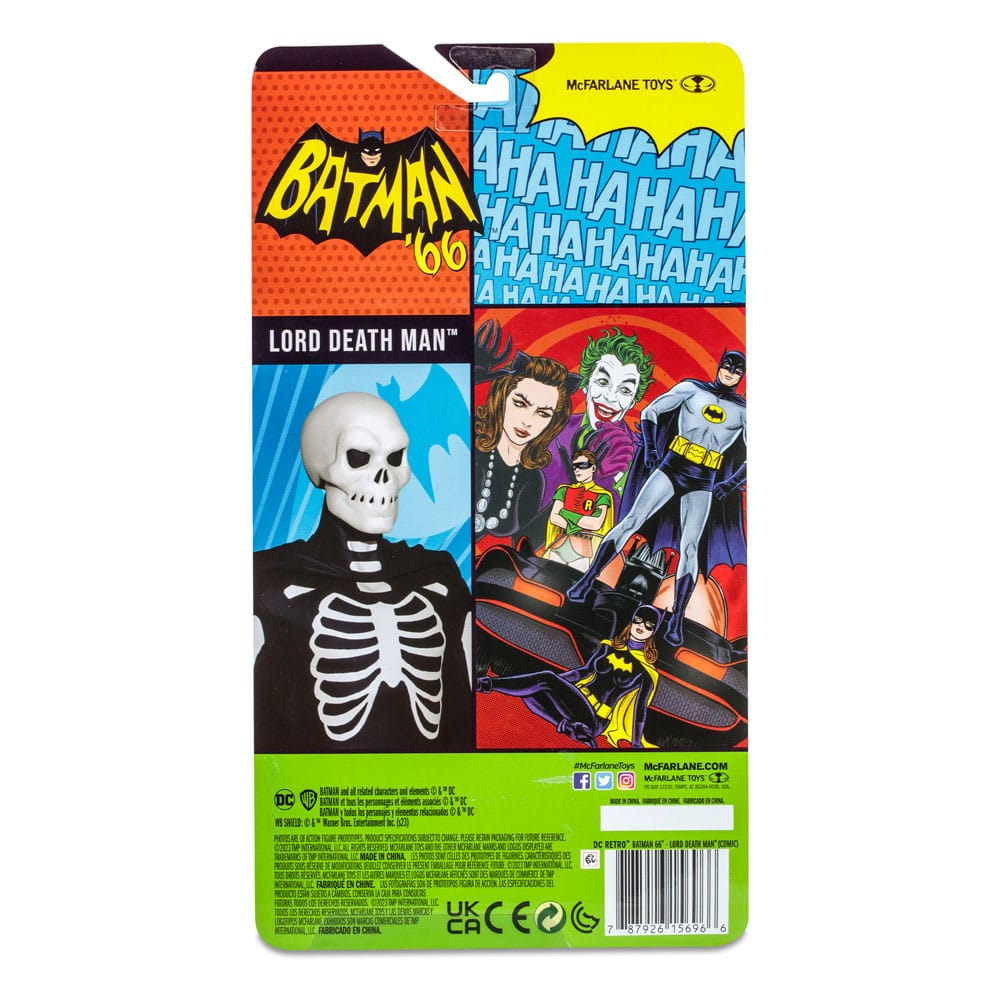 DC Retro Batman 66 - Lord Death Man (Comic) Actionfigur 15cm McFarlane Toys 2023