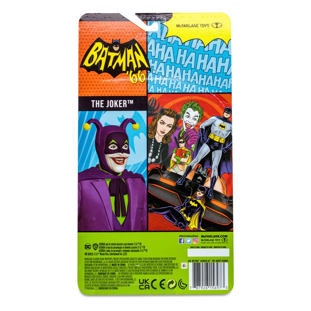DC Retro Batman 66 - The Joker (Comic) Actionfigur 15cm McFarlane Toys 2023