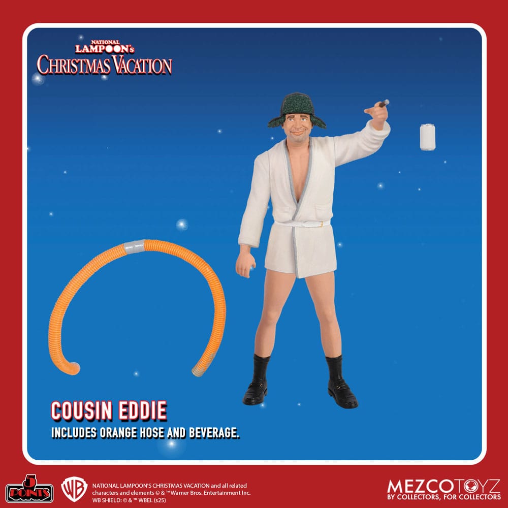 Pre-Order: National Lampoon - Christmas Vacation (Schöne Bescherung) Actionfiguren 10cm Mezco Toys 2025