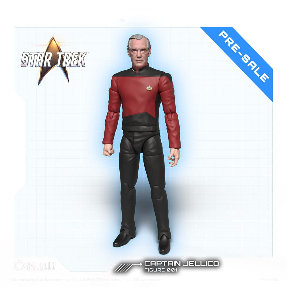 Star Trek: The Next Generation - Captain Jellico 16cm Actionfigur (Wave 1) Nacelle 2026